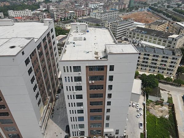 aerial view of Dongguan industrial manufacturing district